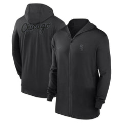 Chicago White Sox Nike Authentic Collection Travel Performance Lightweight Full-Zip Hoodie - Black - Nike on Sale