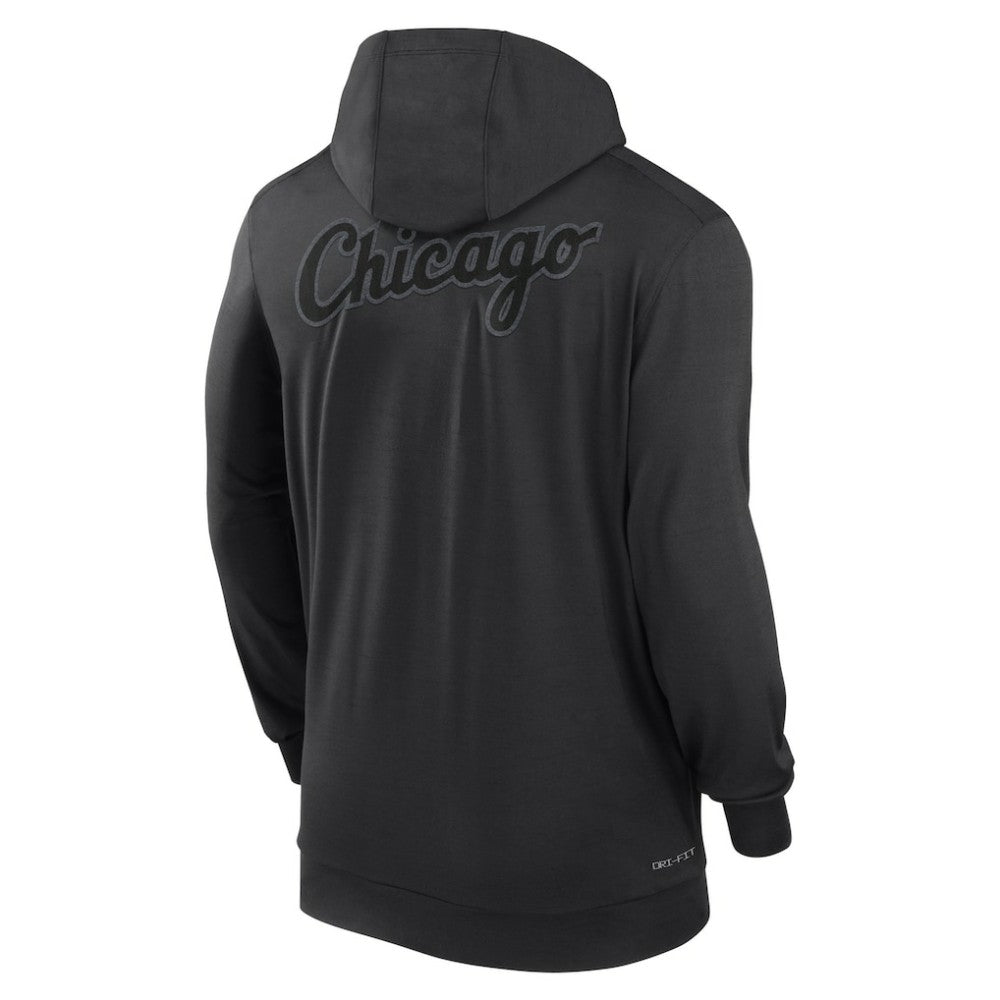 Chicago White Sox Nike Authentic Collection Travel Performance Lightweight Full-Zip Hoodie - Black - Nike on Sale