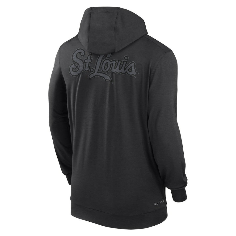 St. Louis Cardinals Nike Authentic Collection Travel Performance Lightweight Full-Zip Hoodie - Black - Nike Online