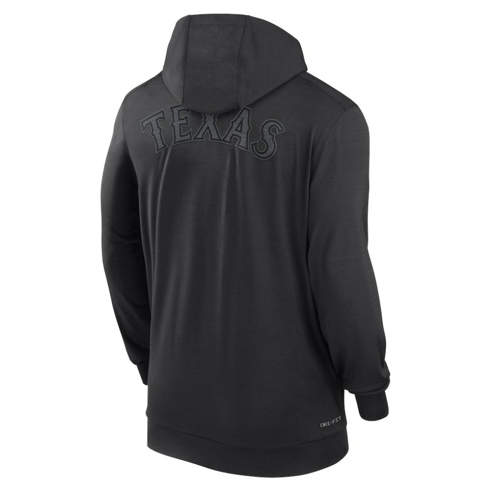 Texas Rangers Nike Authentic Collection Travel Performance Lightweight Full-Zip Hoodie - Black - Nike Sale