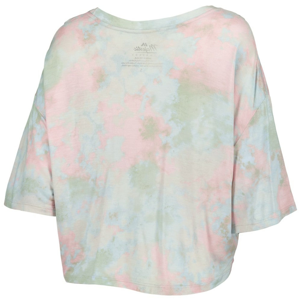 Chicago White Sox Majestic Threads Women's Cooperstown Collection Tie-Dye Boxy Cropped Tri-Blend T-Shirt - MLB on Sale
