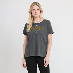 San Diego Padres Nike Women's Authentic Collection Early Work Tri-Blend T-Shirt - Heather Charcoal - Nike on Sale