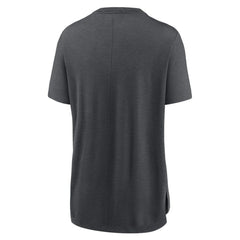 Washington Nationals Nike Women's Authentic Collection Early Work Tri-Blend T-Shirt - Heather Charcoal - Nike Lifestyle