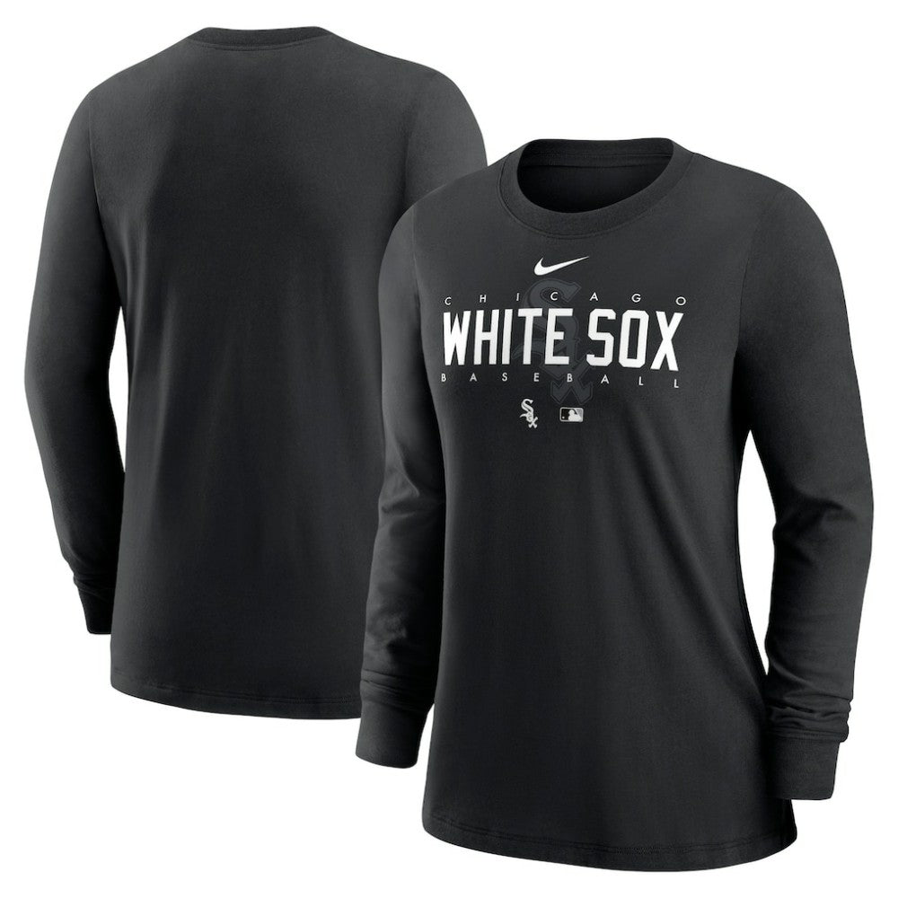 Chicago White Sox Nike Women's Authentic Collection Legend Performance Long Sleeve T-Shirt - Black - Nike Sale
