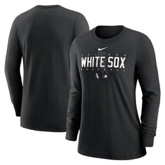 Chicago White Sox Nike Women's Authentic Collection Legend Performance Long Sleeve T-Shirt - Black - Nike Sale