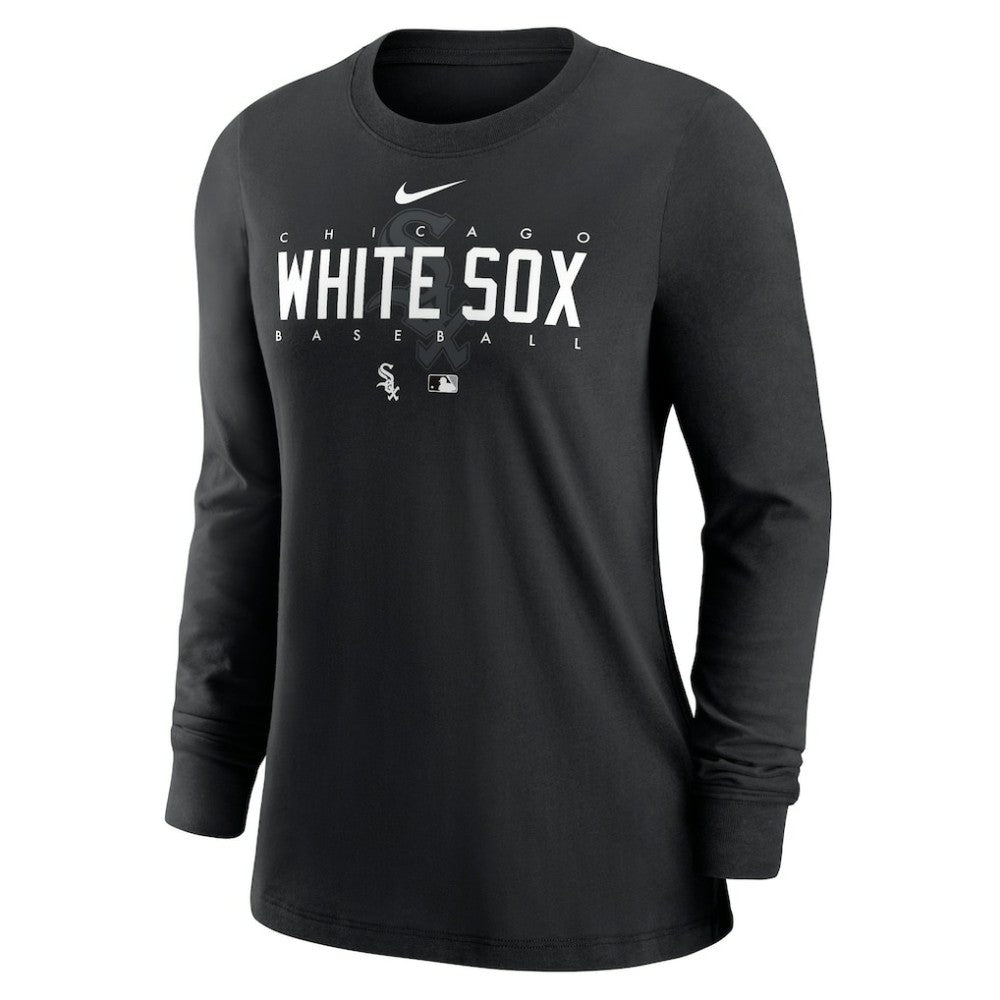 Chicago White Sox Nike Women's Authentic Collection Legend Performance Long Sleeve T-Shirt - Black - Nike Sale