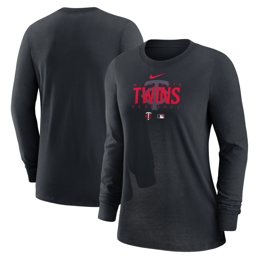Minnesota Twins Nike Women's Authentic Collection Legend Performance Long Sleeve T-Shirt - - Nike Discount