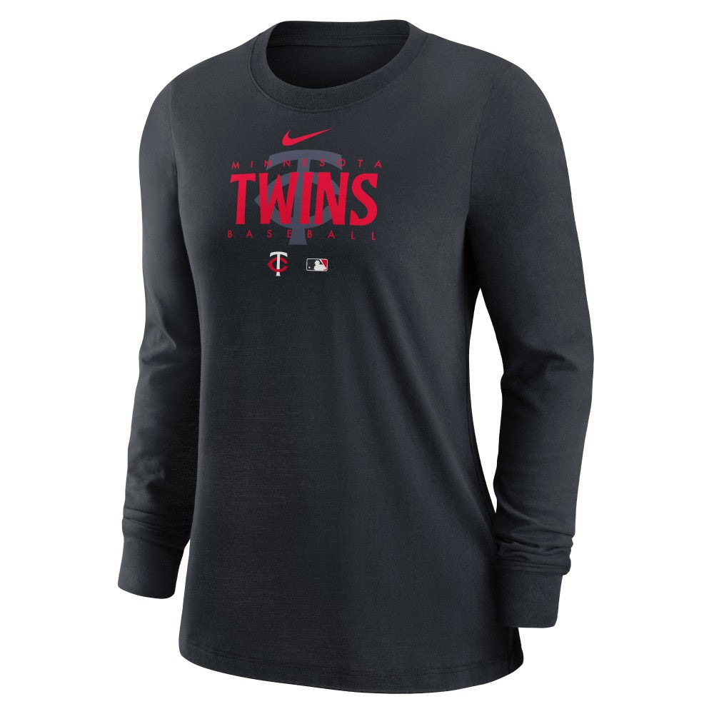 Minnesota Twins Nike Women's Authentic Collection Legend Performance Long Sleeve T-Shirt - - Nike Discount