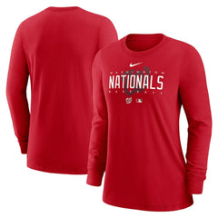 Washington Nationals Nike Women's Authentic Collection Legend Performance Long Sleeve T-Shirt - Red - Nike Discount