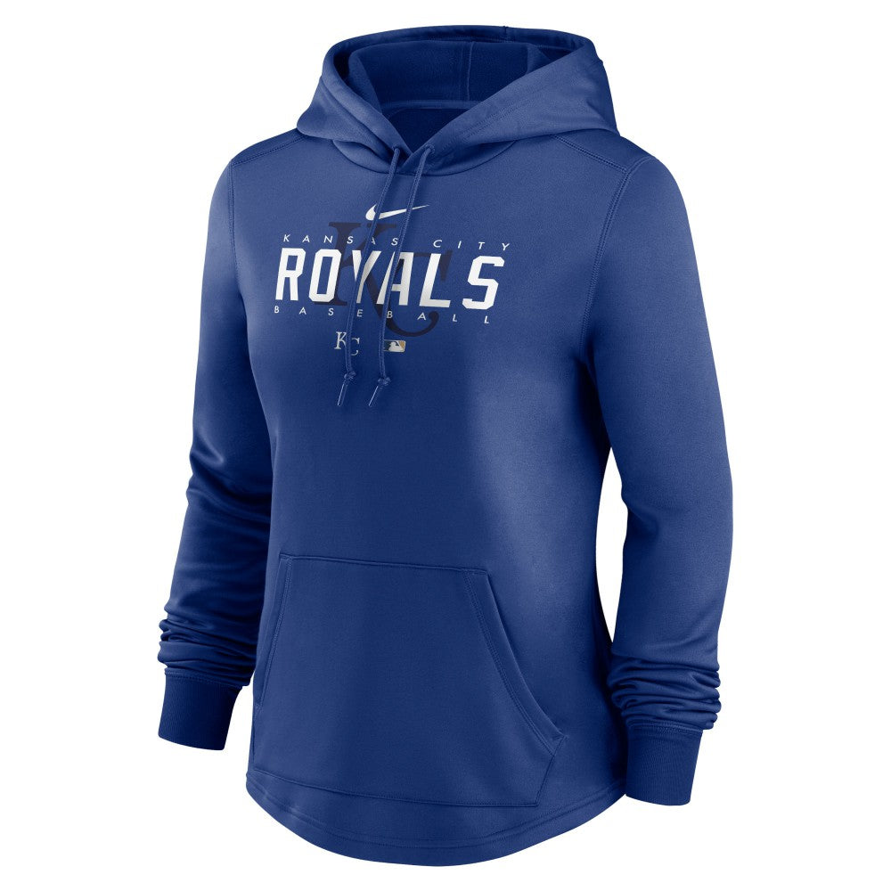 Kansas City Royals Nike Women's Authentic Collection Pregame Performance Pullover Hoodie - Royal - Nike Discount