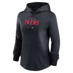 Minnesota Twins Nike Women's Authentic Collection Pregame Performance Pullover Hoodie - Black - Nike Sale