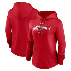 Washington Nationals Nike Women's Authentic Collection Pregame Performance Pullover Hoodie - Red - Nike Online