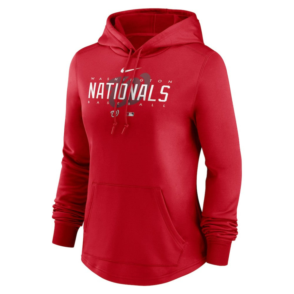 Washington Nationals Nike Women's Authentic Collection Pregame Performance Pullover Hoodie - Red - Nike Online