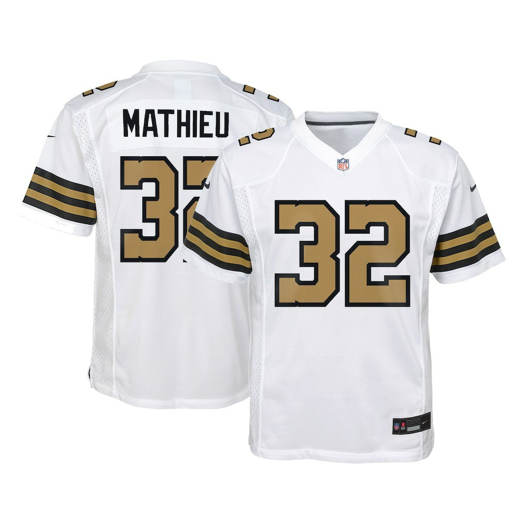 Nike Tyrann Mathieu New Orleans Saints Youth Game Jersey White