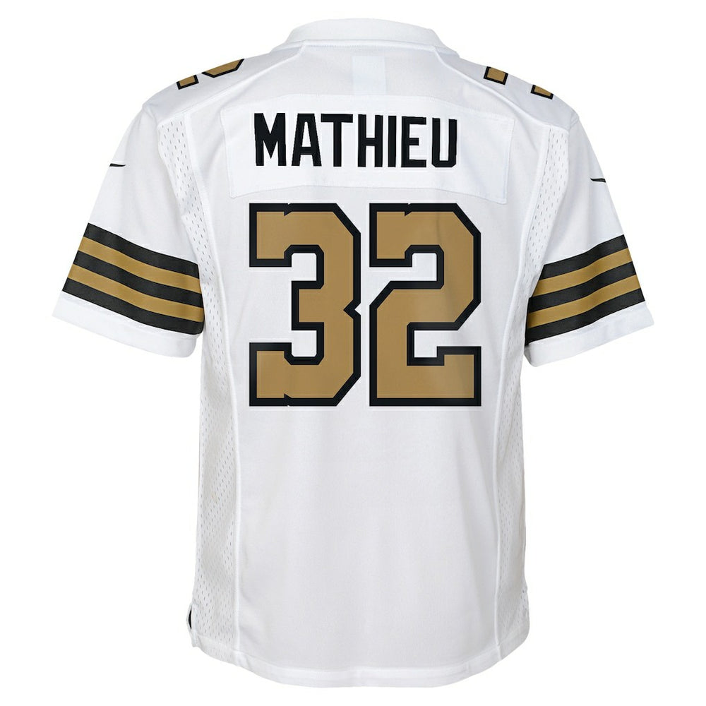 Nike Tyrann Mathieu New Orleans Saints Youth Game Jersey White