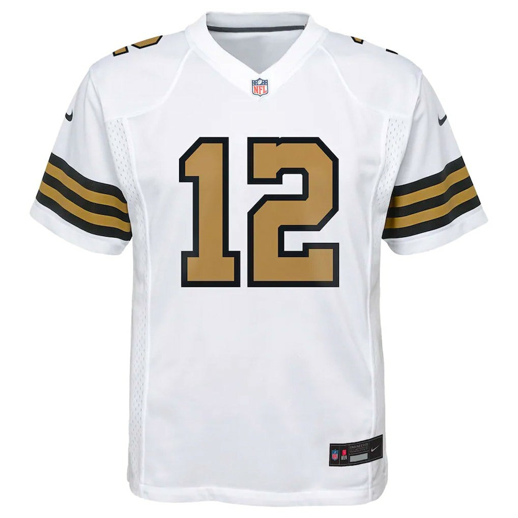 Nike Chris Olave New Orleans Saints Youth Game Jersey White