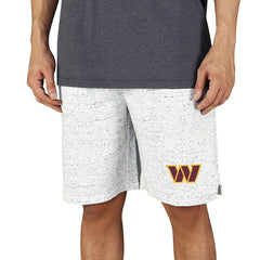 Washington Commanders Concepts Sport Logo Throttle Knit Jam Shorts White/Charcoal