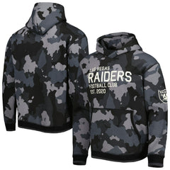 Las Vegas Raiders The Wild Collective Camo Pullover Hoodie Black