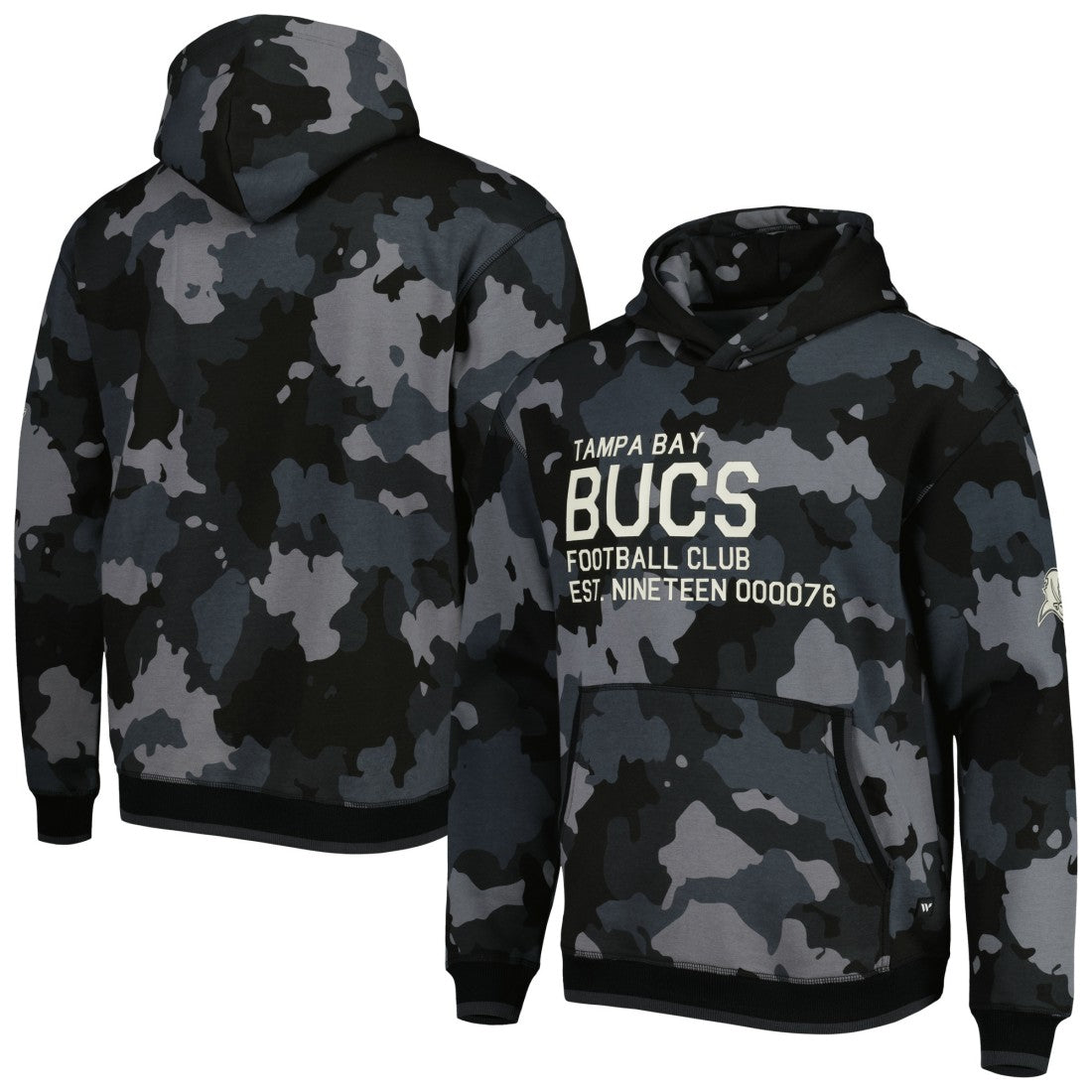 Tampa Bay Buccaneers The Wild Collective Camo Pullover Hoodie Black
