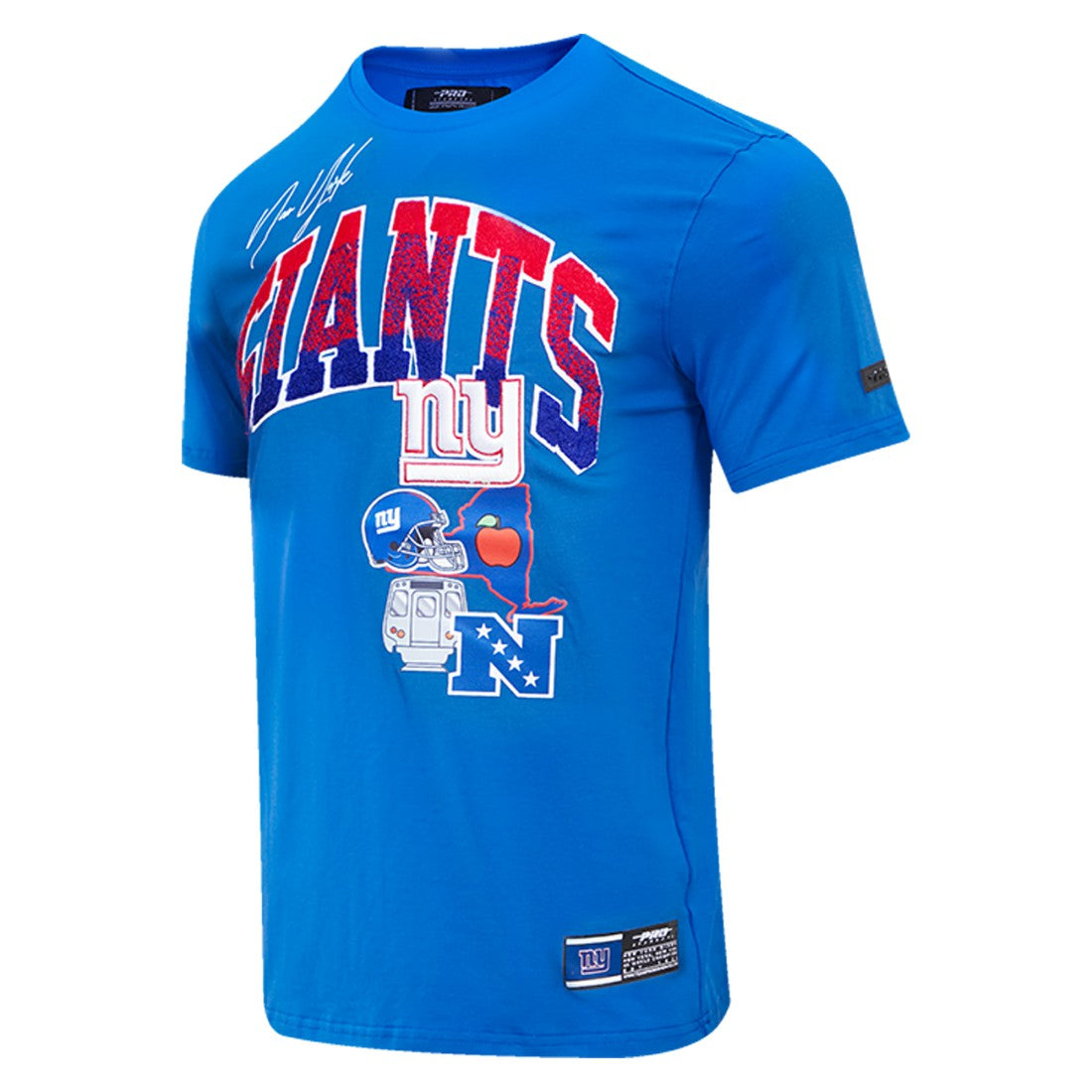New York Giants Pro Standard Super Bowl XLVI Patch Hometown Collection T-Shirt Royal