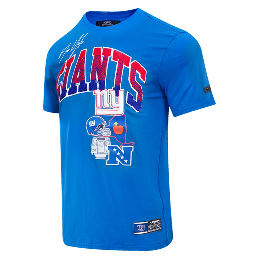 New York Giants Pro Standard Super Bowl XLVI Patch Hometown Collection T-Shirt Royal