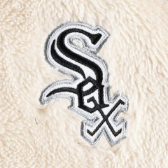 Chicago White Sox G-III 4Her by Carl Banks Women's Shuffle It Raglan Full-Zip Hoodie - Oatmeal/Black - MLB Discount