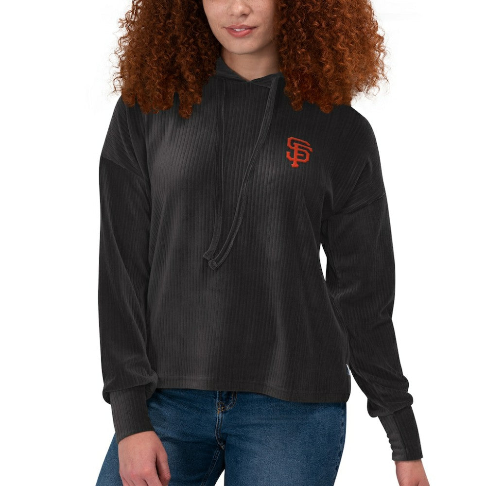 San Francisco Giants Touch Women's End Line Pullover Hoodie - Black - MLB Online