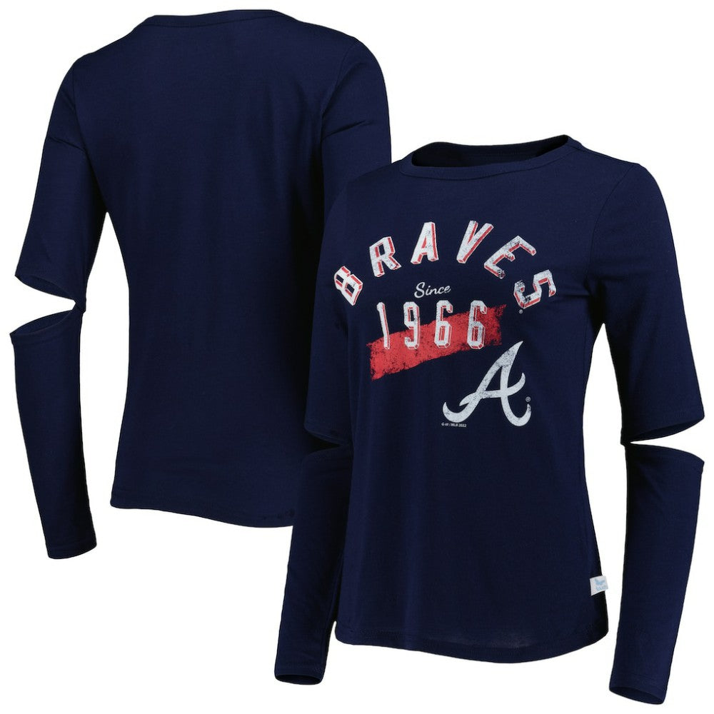 Atlanta Braves Touch Women's Formation Long Sleeve T-Shirt - Navy - MLB on Sale