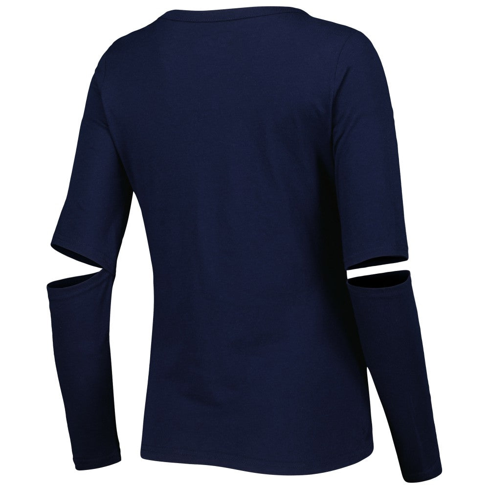Milwaukee Brewers Touch Women's Formation Long Sleeve T-Shirt - Navy - MLB on Sale