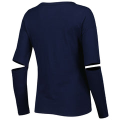 Milwaukee Brewers Touch Women's Formation Long Sleeve T-Shirt - Navy - MLB on Sale
