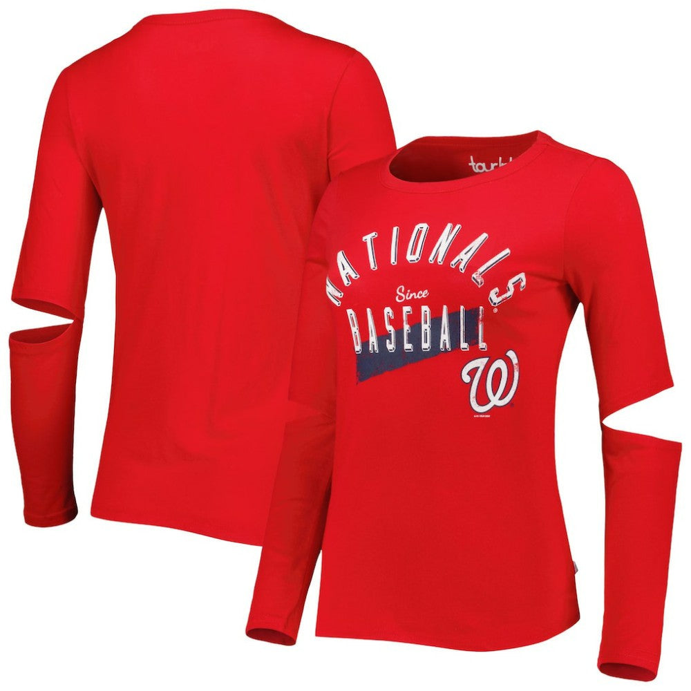 Washington Nationals Touch Women's Formation Long Sleeve T-Shirt - Red - MLB Online