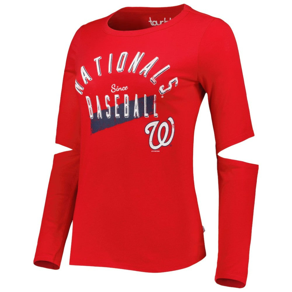 Washington Nationals Touch Women's Formation Long Sleeve T-Shirt - Red - MLB Online