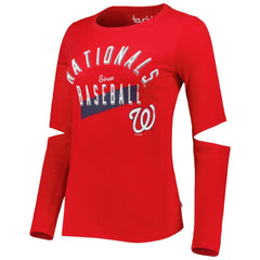 Washington Nationals Touch Women's Formation Long Sleeve T-Shirt - Red - MLB Online