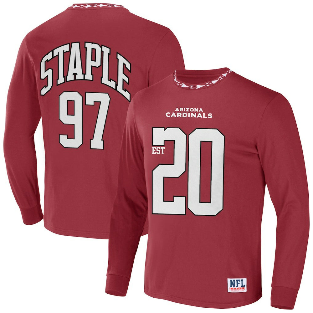 Arizona Cardinals NFL x Staple Core Team Long Sleeve T-Shirt Red