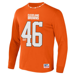 Cleveland Browns NFL x Staple Core Team Long Sleeve T-Shirt Orange