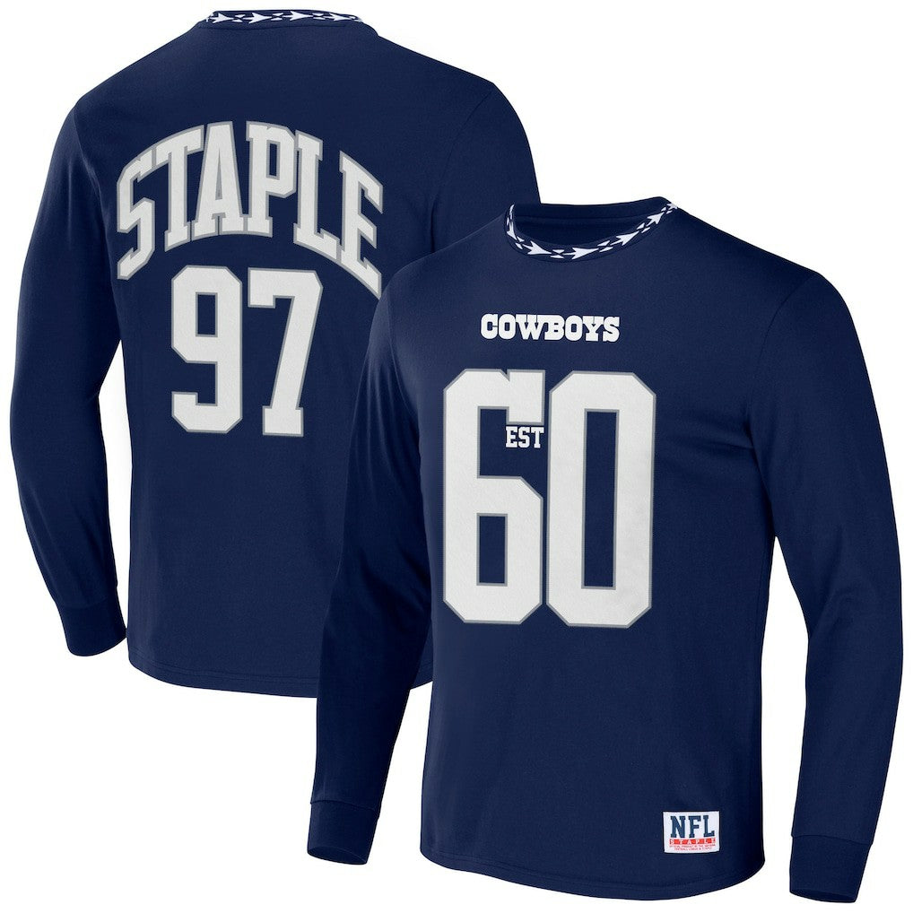 Dallas Cowboys NFL x Staple Core Team Long Sleeve T-Shirt Navy