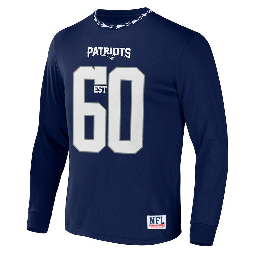 New England Patriots NFL x Staple Core Team Long Sleeve T-Shirt Navy