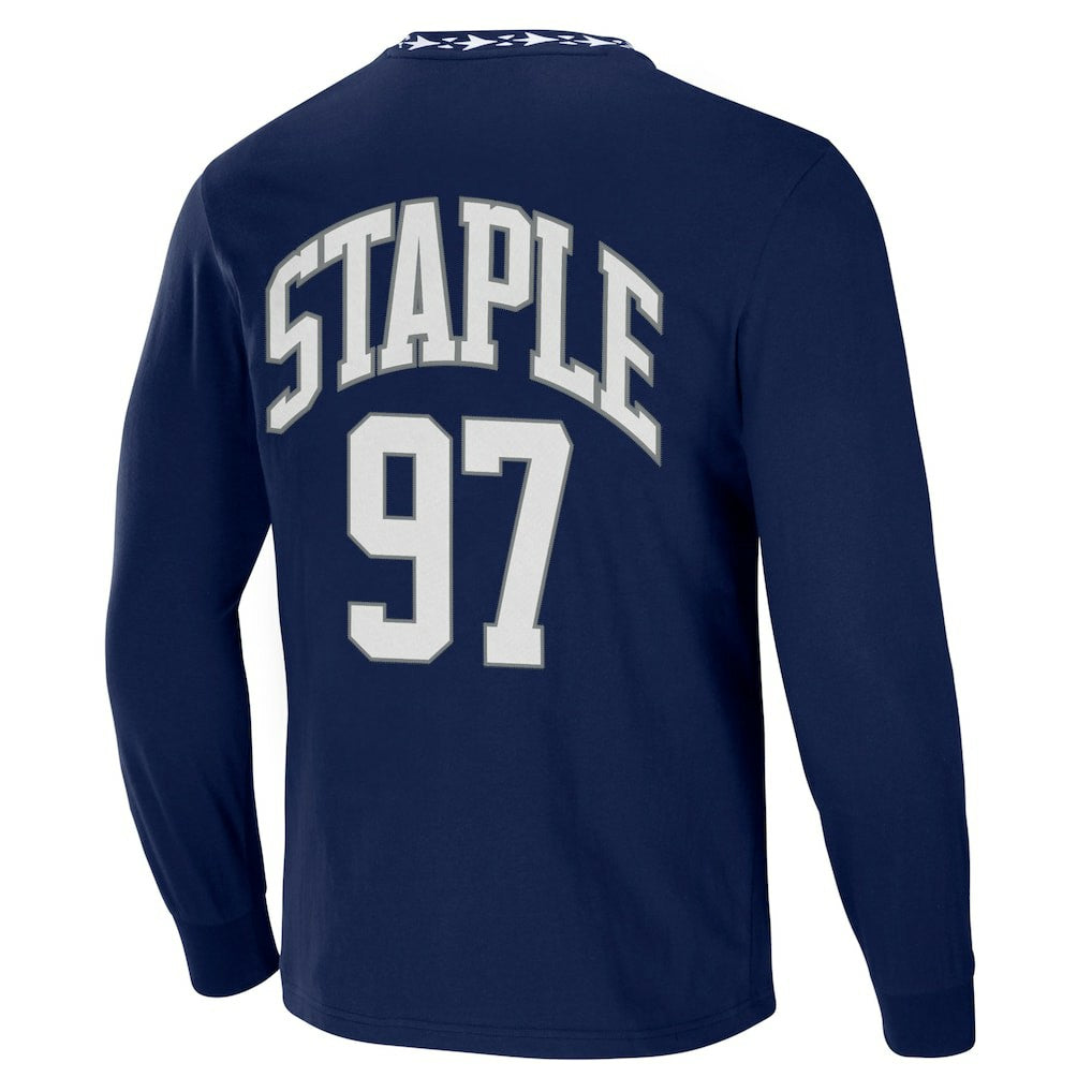 New England Patriots NFL x Staple Core Team Long Sleeve T-Shirt Navy