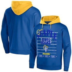 Los Angeles Rams NFL x Staple Throwback Vintage Wash Pullover Hoodie Navy