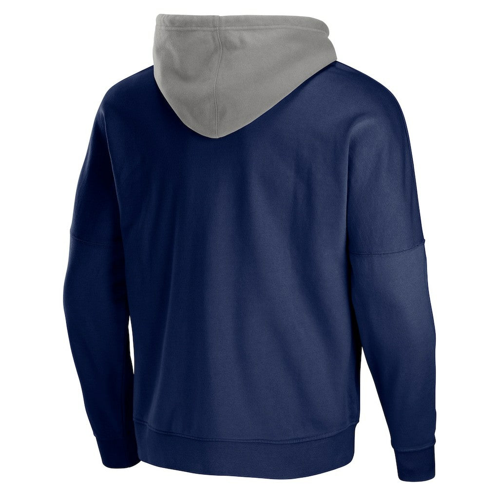 New England Patriots NFL x Staple Throwback Vintage Wash Pullover Hoodie Navy