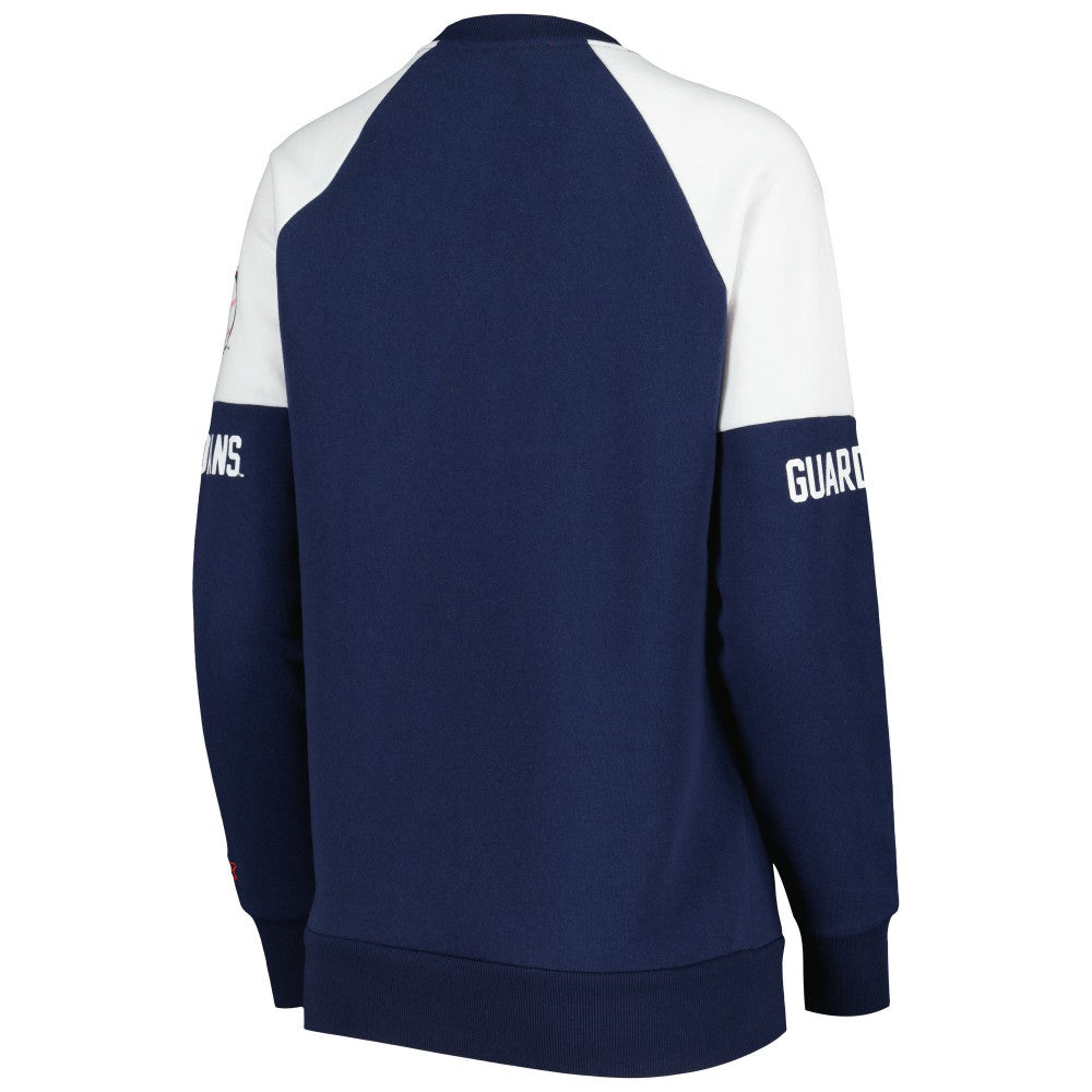 Cleveland Guardians Starter Women's Baseline Raglan Pullover Sweatshirt - Navy/Red - MLB Online