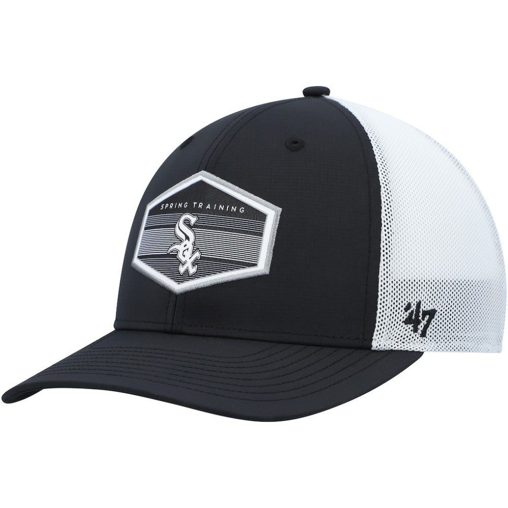 Chicago White Sox '47 Spring Training Burgess Trucker Adjustable Hat - Black/White - 47 brand Sale