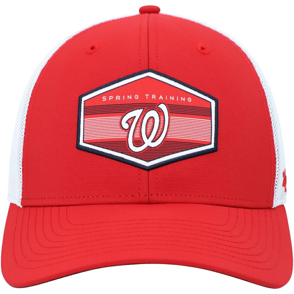 Washington Nationals '47 Spring Training Burgess Trucker Adjustable Hat - Red/White - 47 brand Discount