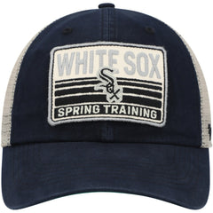 Chicago White Sox '47 Four Stroke Clean Up Trucker Snapback Hat - Black/Tan - 47 brand Discount
