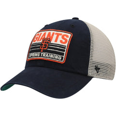 San Francisco Giants '47 Four Stroke Clean Up Trucker Snapback Hat - Black/Tan - 47 brand Sale