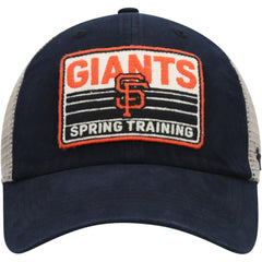 San Francisco Giants '47 Four Stroke Clean Up Trucker Snapback Hat - Black/Tan - 47 brand Sale