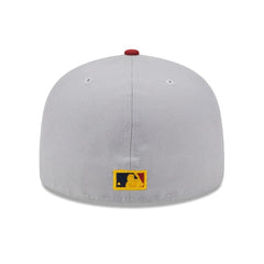 New York Yankees New Era World Series Champions Navy Undervisor 59FIFTY Fitted Hat - Gray/Red - New Era Lifestyle