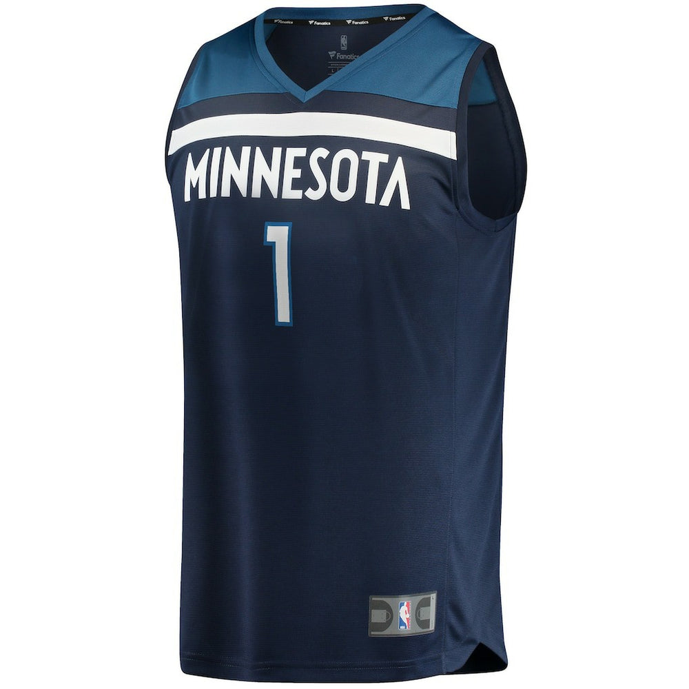 Anthony Edwards Minnesota Timberwolves 2021/22 Fast Break Replica Jersey Icon Edition Navy | Fanatics US