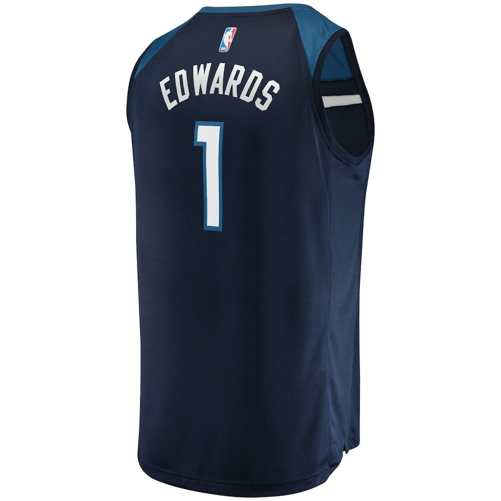 Anthony Edwards Minnesota Timberwolves 2021/22 Fast Break Replica Jersey Icon Edition Navy | Fanatics US