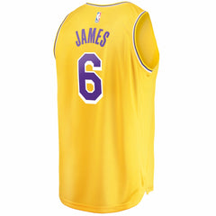 LeBron James Los Angeles Lakers 2021/22 Fast Break Replica Jersey Icon Edition Gold | Fanatics for sale